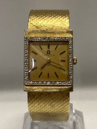 OMEGA Beautiful Solid Gold w/ 40 Diamonds Vintage Ladies Watch- $30K APR w/ COA! APR57