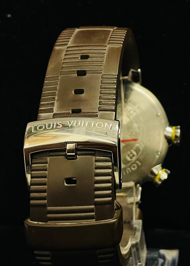LOUIS VUITTON JUMBO CHRONOGRAPH MEN'S STAINLESS STEEL WATCH - $15K APR w/ COA! APR57