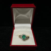 Designer Emerald and Diamond Ring in Solid Yellow/White Gold  - $10k APR w/ CoA! APR57