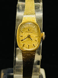 OMEGA 1940'S VINTAGE LIKE NEW SOLID YELLOW GOLD LADIES WATCH - $10K APR w/ COA!! APR57