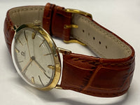OMEGA Beautiful Solid Gold Unique Vintage C.1950's Men's Watch - $8K APR w/ COA! APR 57