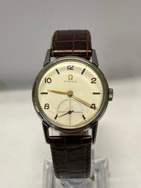 OMEGA Beautiful Vintage C. 1940's Stainless Steel Men's Watch - $8K  APR w/ COA! APR 57