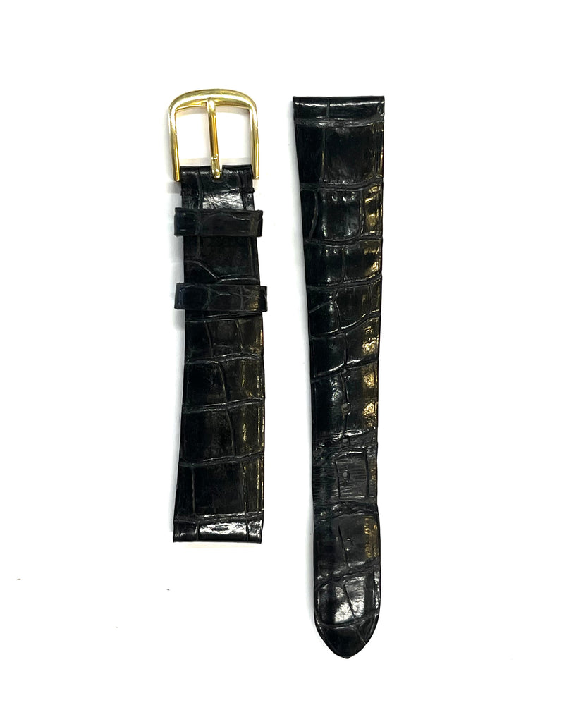 Patek Philippe Used Black Crocodile Watch Strap - $850 APR VALUE w/ C! APR 57