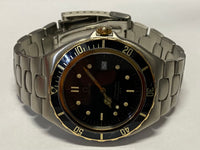OMEGA Seamaster Date Rotating Gold Bezel Waterproof Men's Watch- $10K APR w/COA! APR 57
