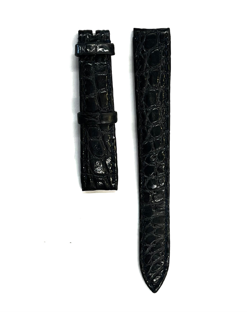 Chaumet Used Dark Blue Padded Crocodile Watch Strap - $800 APR VALUE w/ C! APR 57