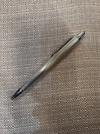 Unoargento Detailed Sterling Silver Push-Down Ballpoint Pen - $1K APR w CoA APR57