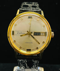 ZODIAC Automatic Movement w/ Day-Date Dial Shock and Water Resistant - $8K Appraisal Value! APR 57