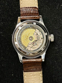 ORIS GMT AUTOMATIC MEN’S WATCH! RARE WITH TRI-COLOR DIAL AND SKELETON BACK!  –$3K APR w/CoA!| APR 57