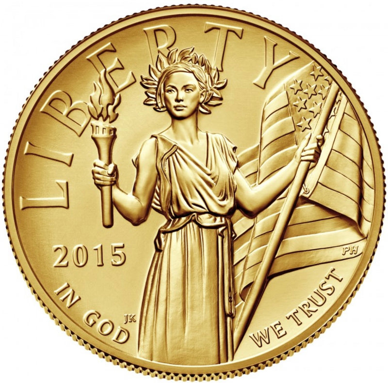2015-W MS70 PCGS HIGH RELIEF LIBERTY $100 UNC. PURE GOLD COIN - $5K APR w COA!!! APR 57