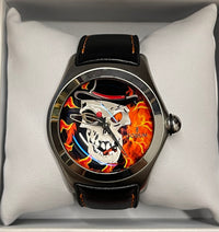 CORUM Men's Stainless Steel Skull design Bubble Wristwatch - $20,000 APR w/ COA! APR57