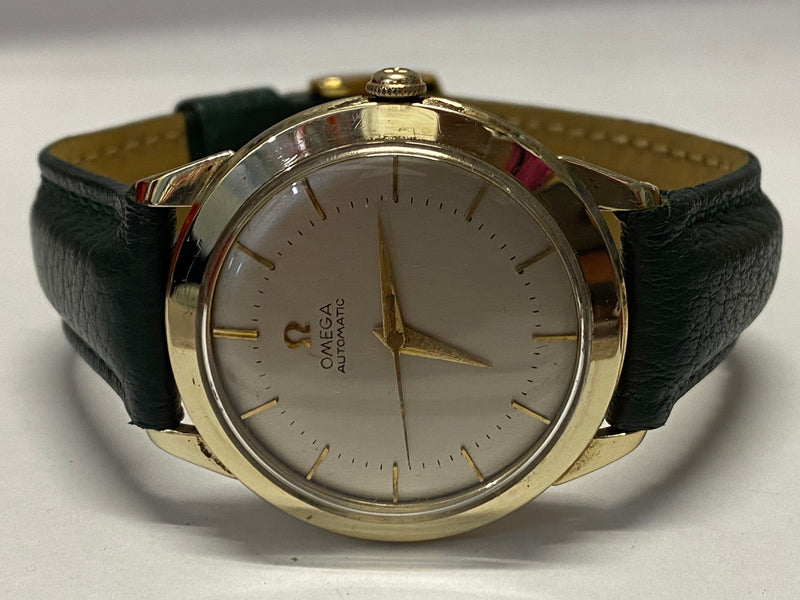 OMEGA Automatic 14K Solid Gold-Filled Vintage c. 1957 Wristwatch - $10K APR Value w/ CoA! APR 57