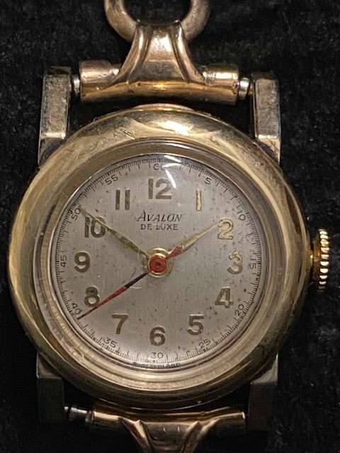 AVALON DE LUXE C. 1940s Ladies Gold-Tone Watch w/ Original Strap - $4K APR w COA APR 57