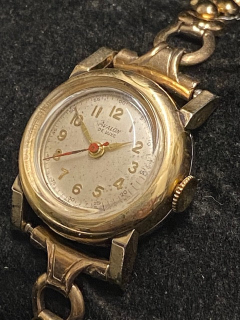 AVALON DE LUXE C. 1940s Ladies Gold-Tone Watch w/ Original Strap - $4K APR w COA APR 57