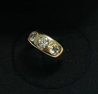 DESIGNER UNISEX ANTIQUE  2CT DIAMONDS SOLID YELLOW GOLD RING- $20 APR w/ CoA! APR 57