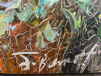 J. Burnett Signed Contemporary Oil on Canvas Landscape Scene - $10K APR w/CoA APR57