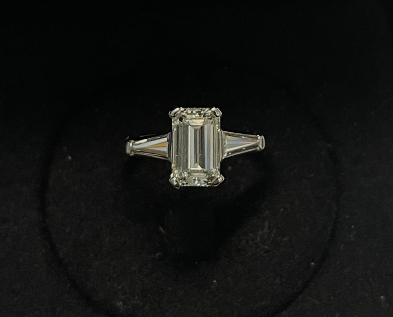 BRAND NEW DESIGNER LADIES 3.70 CT DIAMOND PLATINUM RING - $80K APR w/ CoA!!!!!!! APR 57