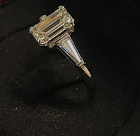 BRAND NEW DESIGNER LADIES 3.70 CT DIAMOND PLATINUM RING - $80K APR w/ CoA!!!!!!! APR 57