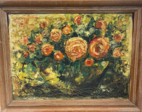 Hernan L. Toro Signed Framed Original Floral Oil Painting - $4K APR w/CoA APR57