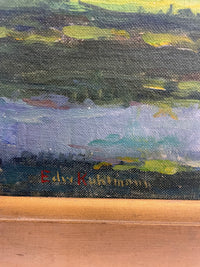 EDW Kulhmann Signed Oil on Canvas Board Painting Landscape - $10K APR w/CoA APR57