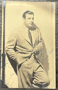 Lon Chaney Jr. Signed Stamped Photo Postcard 1941 Universal - $3K APR w/CoA APR57