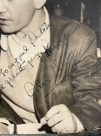 Rocky Graziano Signed 1946 6.5” x 9.5" Photo With Frank Sinatra - $10K APR w/CoA APR57