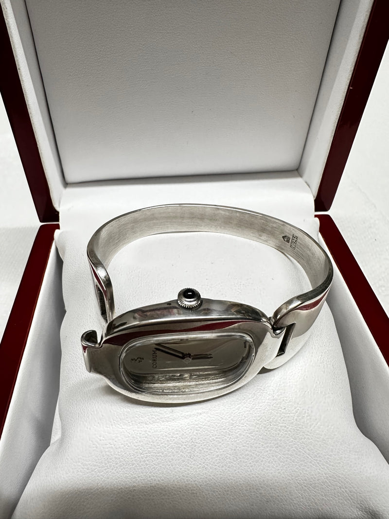 Extraordinary Rare Corum Sterling Silver Unisex Cuff Watch - $13K APR w/ COA! APR57