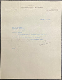 Drew Pearson Daily Washington Signed Typed Letter 1936 - $5K APR w/CoA APR57