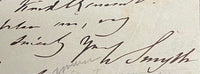 Original William Smyth Academic Hand Written Letter 1838 - $6K APR w/CoA APR57