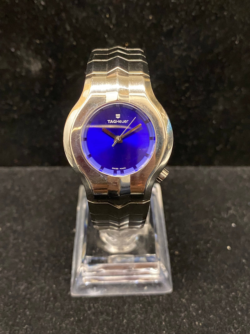 Tag Heuer Deep Blue Beautiful Sapphire Dial SS Ladies Wristwatch $8K APR w/ COA! APR57