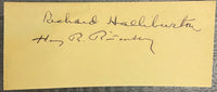 Richard Halliburton Henry R Rittenberg Autograph Early 20th C - $6 APR w/CoA APR57