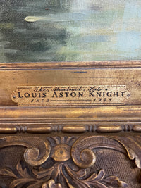 Original Louis Aston Knight Painting Framed Oil on Canvas C.1900 - $200K APR w/CoA APR57