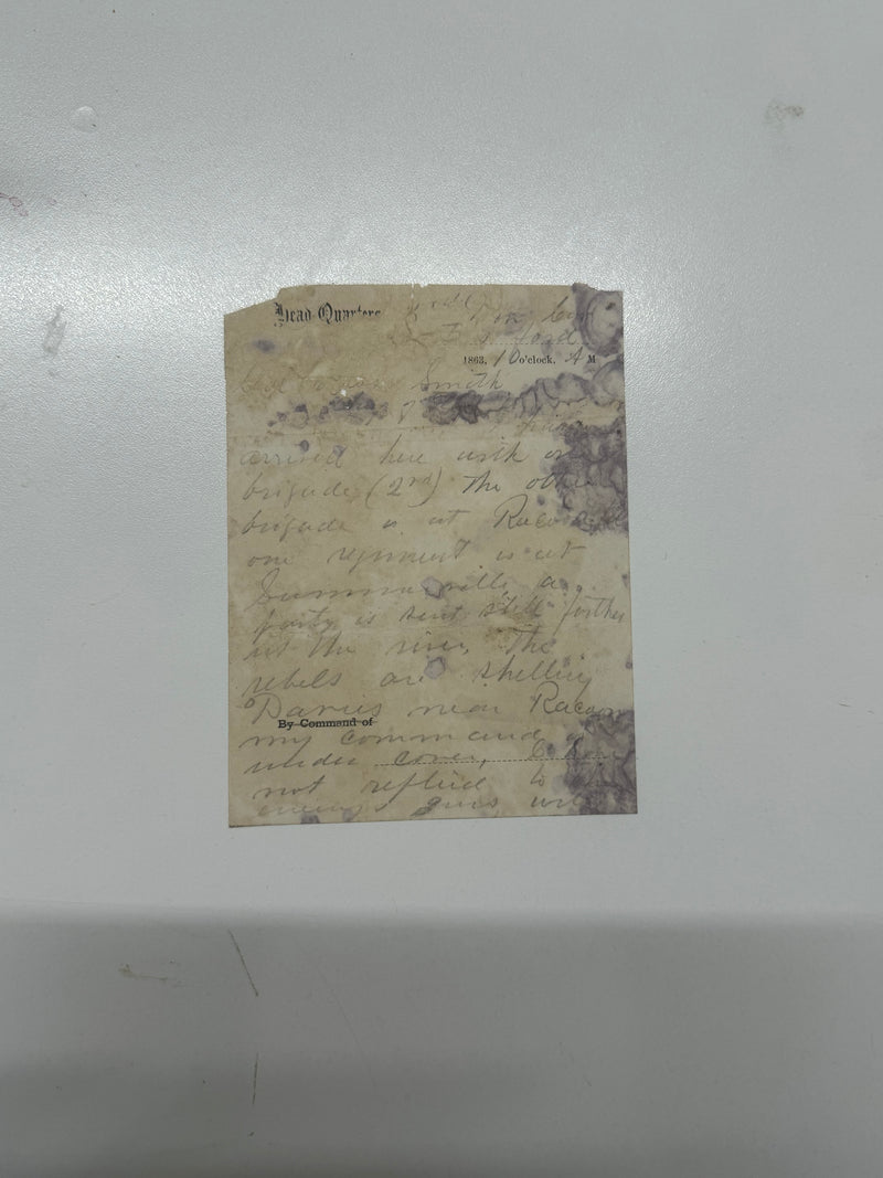 Civil War Relic: General Custer's Letter, 1863 - $40K APR w/ CoA!! APR57