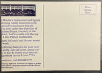 Original Signed Mickey Mantle Burton Silverman Painting Postcard - $4K APR w/CoA APR57