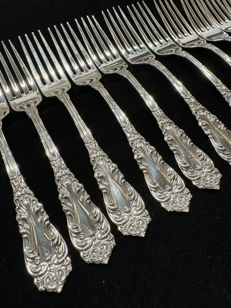 Set of Six Antique Rose Teaspoons crafted from 800 Silver - $2.5K APR w/ CoA! APR57
