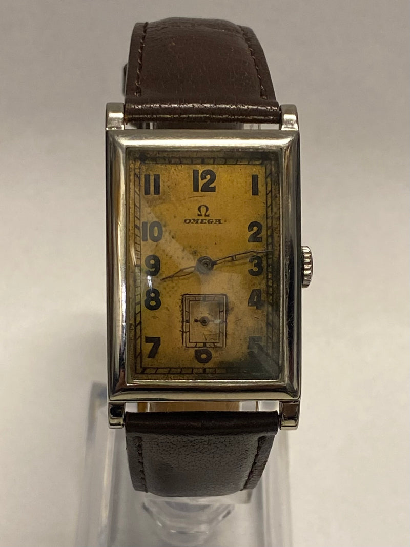 OMEGA Vintage c. 1930s SS Unique Men's Watch w/ Sub-Second Dial - $20K APR w/CoA APR57