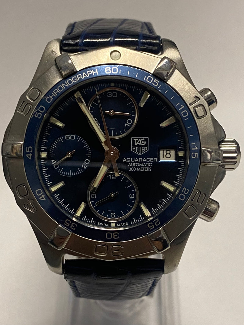 TAG HEUER Aquaracer Stainless Steel Automatic Chronograph, Ref. #CAF2112 - $8K Appraisal Value! ✓ APR 57