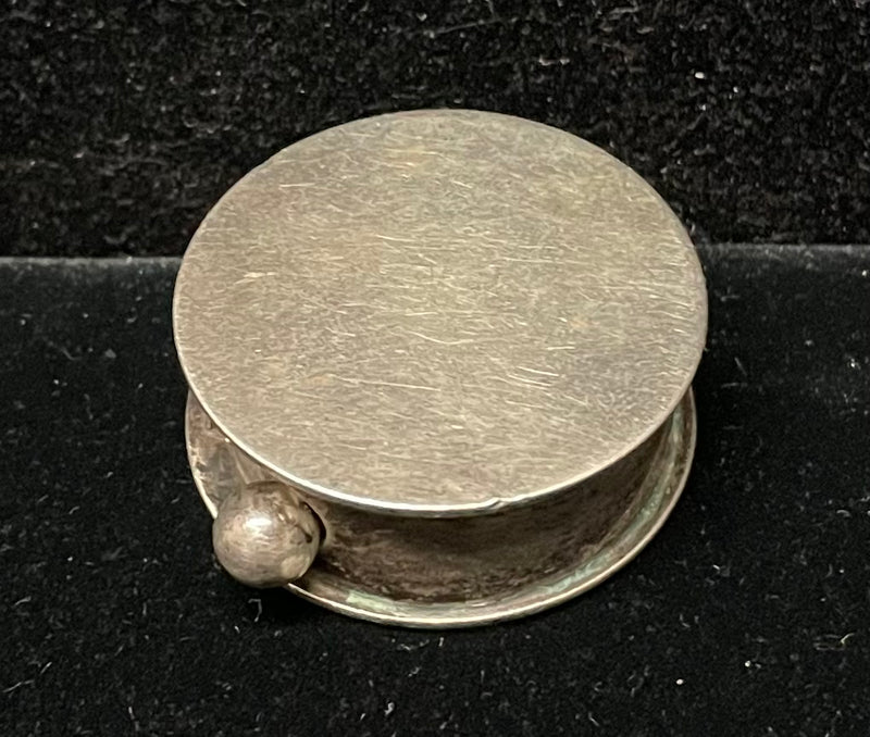 Handmade Leonore Doskow Sterling Silver Pill/Snuff Box C.1940 - $1.6K APR w/CoA APR57