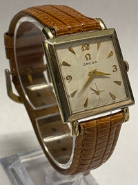 Omega Vintage & Beautiful Tank Style Men's Watch In Solid Gold - $13K APR w/COA! APR57