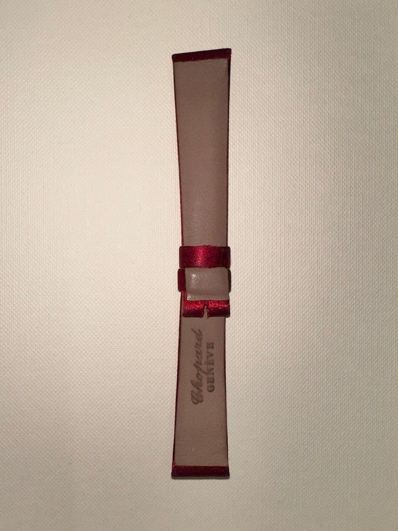 Chopard NEW Red Satin Watch Strap - $1000 APR w/ CoA! APR57