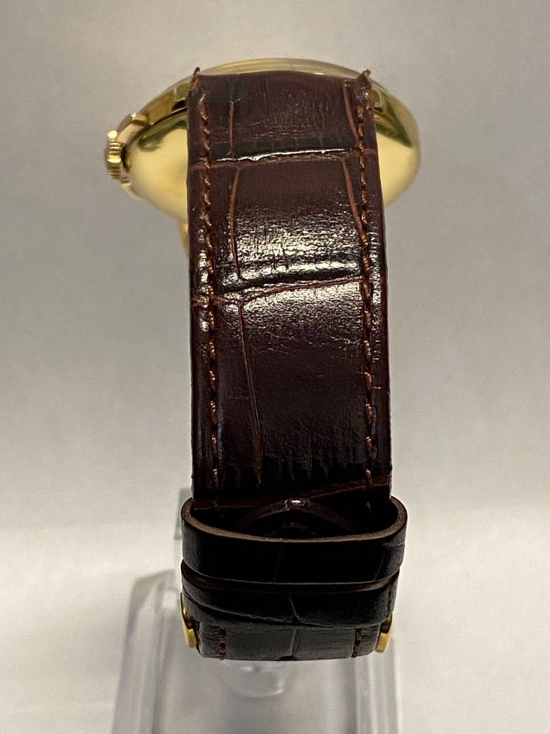 OMEGA 18K Yellow Gold Vintage c. 1940s Chronograph Wristwatch - $20K APR Value w/ CoA! APR 57
