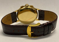 OMEGA 18K Yellow Gold Vintage c. 1940s Chronograph Wristwatch - $20K APR Value w/ CoA! APR 57