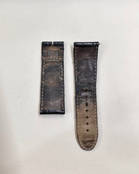 Cartier Used Padded Black Crocodile Watch Strap - $850 APR w/ CoA! APR 57
