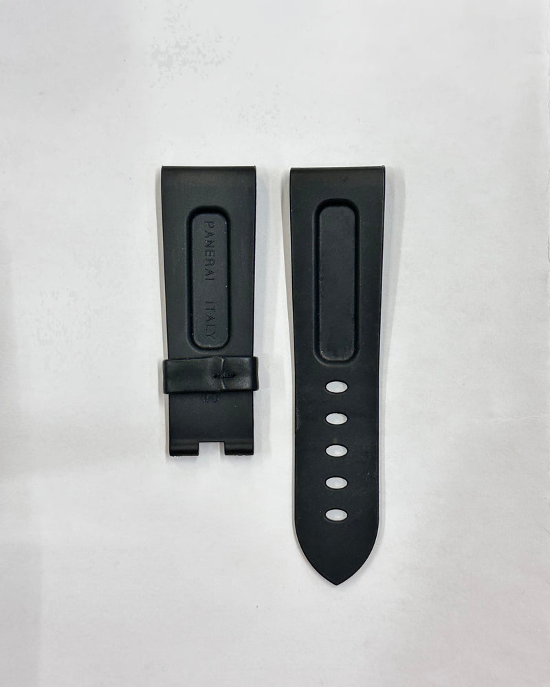 OFFICINE PANERAI New Short Black Rubber Watch Strap - $800 APR w/ CoA! APR 57