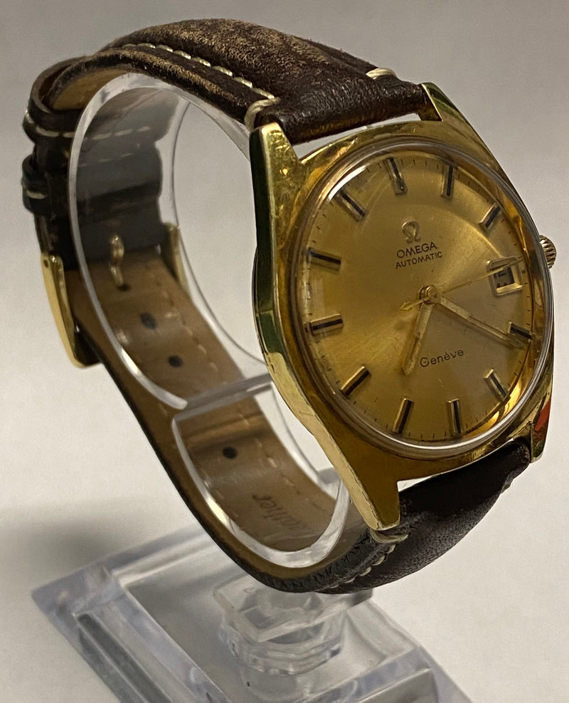 Rare Vintage 1970s Omega Gold Tone Case Automatic  Wristwatch - $8K APR w/ COA!! APR57