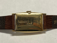 CONCORD Beautiful Tank Style Vintage C. 1950's Rare Unisex Watch- $6K APR w/COA! APR57
