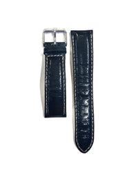 Alfred Hammel Used Padded Black Leather Watch Strap - $400 APR w/ CoA! APR 57