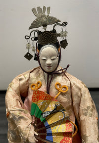Traditional Japanese Kabuki Theater Noh Doll by Nijo-Seio 1960’s - $2K APR w/CoA APR57