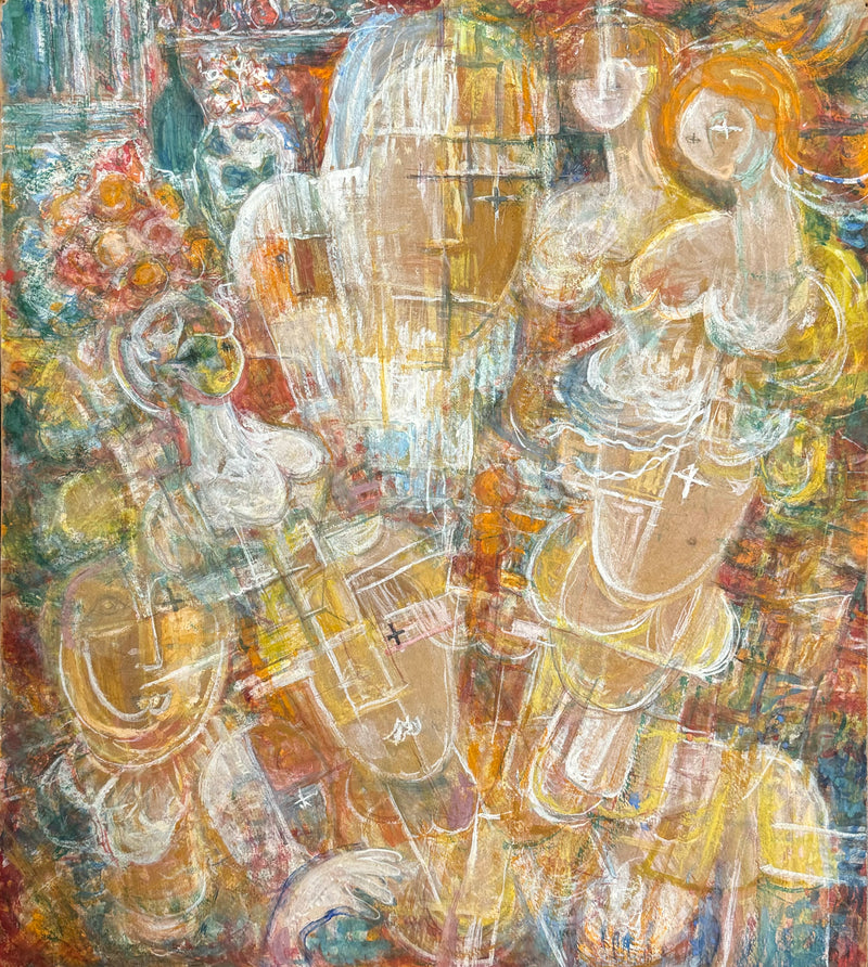 Yefim Moiseevich Royak ''Watercolor Faces'' C.1960 - $30K APR w/ CoA! APR57