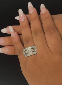 BVLGARI RING 18K White Gold 88 Diamonds Elegance Unique Nice - $30K APR w/ CoA!! APR57