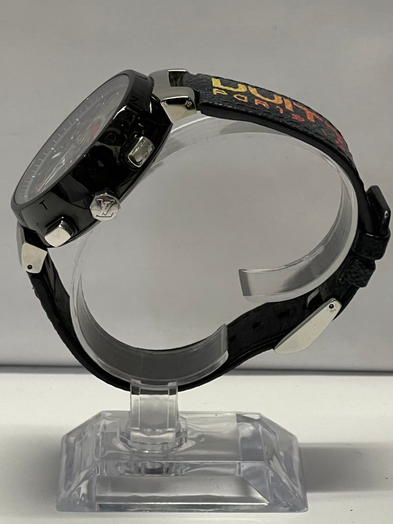 Louis Vuitton Skeleton Auto Unisex Wrist Watch Very Rare Full Box